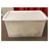 66 quart clear Sterilite storage tote