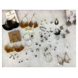 Pierced earrings --including some singles