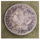 1921 Morgan silver dollar