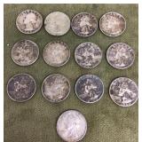 13 silver quarters