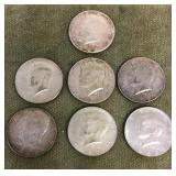 7 clad half dollars
