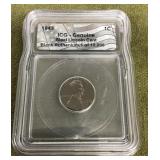 1943 Black Ruthenium steel Lincoln cent