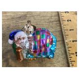 Radko mercury glass Santa ornament