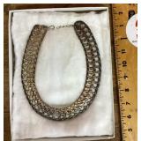 Braided choker necklace