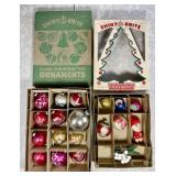 Group of vintage Christmas ornaments