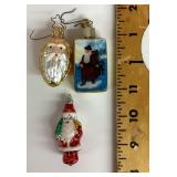 3 Mercury glass ornaments