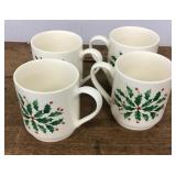 Lenox Holiday coffee mugs