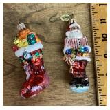 2 Radko mercury glass ornaments