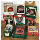 9 boxed Christmas ornaments