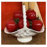 Ceramic apple basket