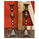 Pair of brass candlesticks