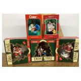 Collection of Coca-Cola ornaments