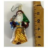 Radko mercury glass Santa ornament