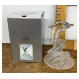 Lead crystal dolphin