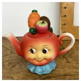 Vintage anthropomorphic ceramic mini teapot