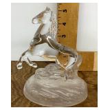 Lead crystal horse figure