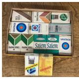Vintage cigarette packs