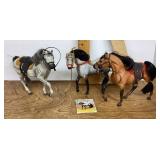 3 toy horses