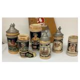 6 mini steins