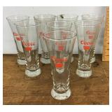 8 Coors Pilsner glasses