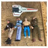 Action figures and jet toys