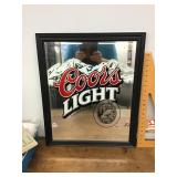 NEW old stock Coors Light bar mirror