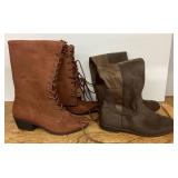 2 pair of Just Fab knee-high boots
