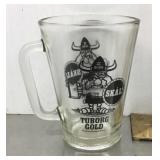 12 NOS large Tuborg Gold beer mugs