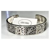 Lois Hill sterling silver cuff bracelet
