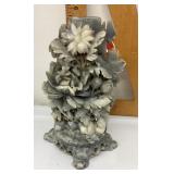 Carved Chinese soapstone floral