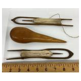 Net needles and awl