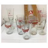 Assorted beer glasses