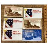 6 military commemorative coins