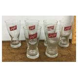 6 Schlitz glasses