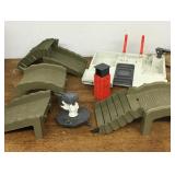 Collection of G.I. Joe parts and bridges