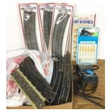 HO scale track and transformer