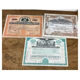 3 expired stock certificates