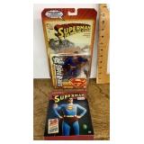 Superman action figure and DVD