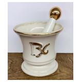 Apothecary mortar and pestle decor