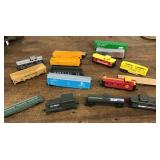 Collection of HO train cars