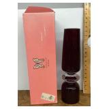 Ruby Waterford crystal vase