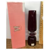 Ruby Waterford crystal vase