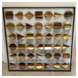 32" metal wall art