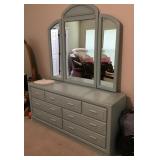 Stanley triple dresser painted blue