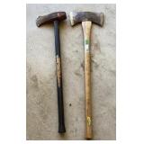 Double bit axe and splitting maul