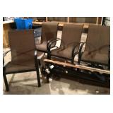 4 aluminum patio chairs
