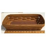 Longaberger basket with bread brick