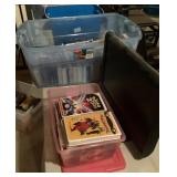 VHS tapes and small TV