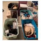 Large lot of clothes with totes