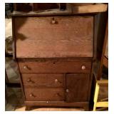 Antique drop front secretary desk